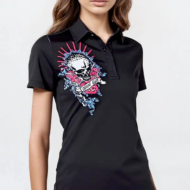 Ladies Bad Lies Cool-Stretch Golf Shirt (Black)