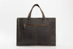 Minimalist Leather Briefcase Laptop Bag Designer Handbag ZB02