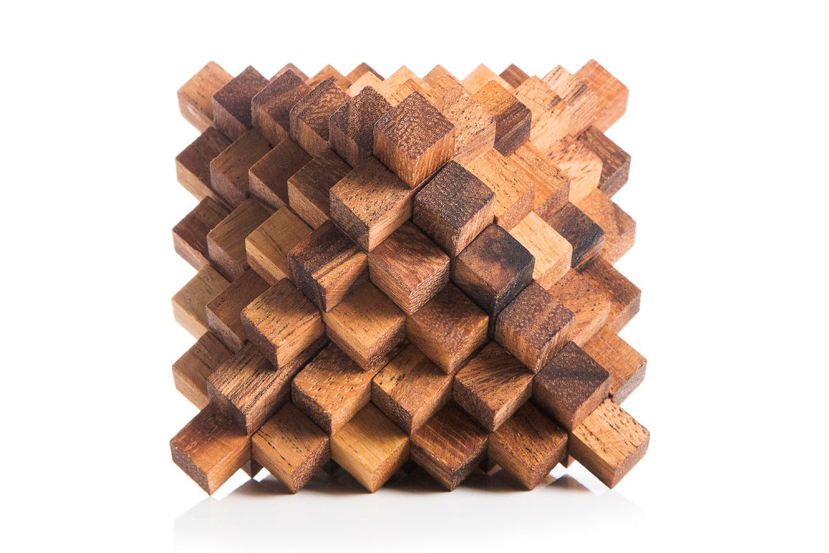 Japanese Crystal Puzzle - 51-Piece Wooden Interlocking Puzzle