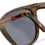 Lark - Squared Wood Sunglasses