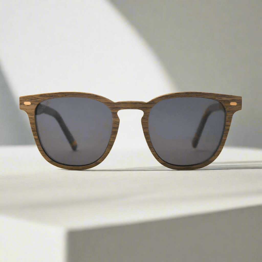 Lark - Squared Wood Sunglasses