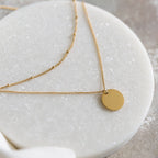 Arvo Layered Disc Necklace - Gold