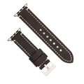 Leather Border Stitch Band - For Apple Watch - Black