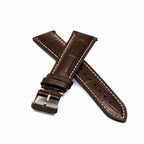 Leather - Crocodile Grain - Chocolate Brown