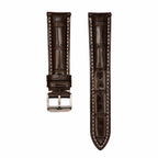 Leather - Crocodile Grain - Chocolate Brown