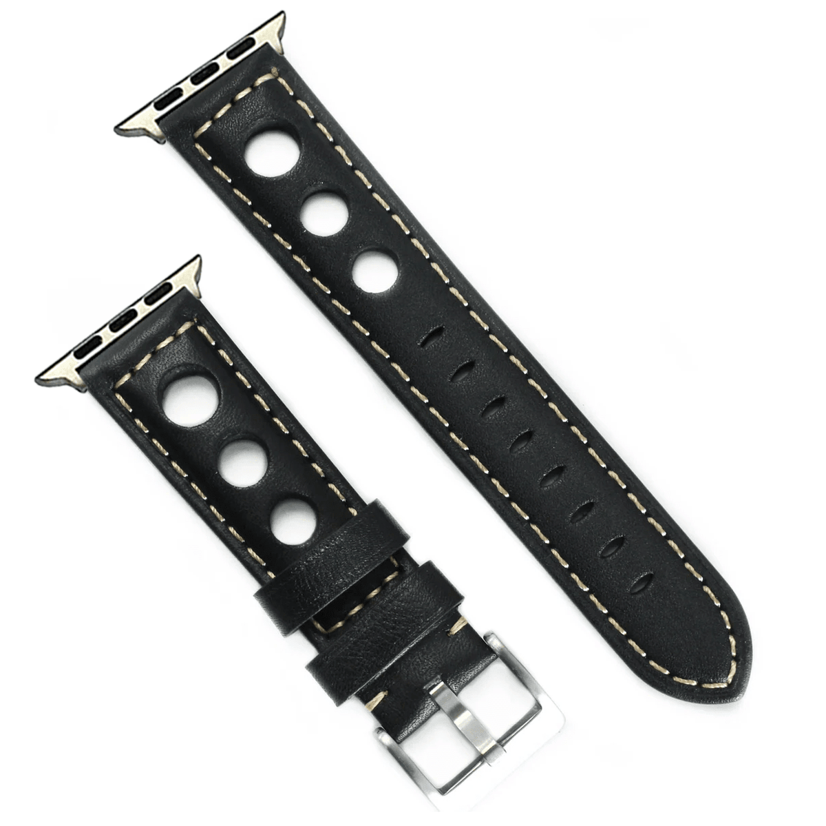 Leather Rally Band - For Apple Watch - Black