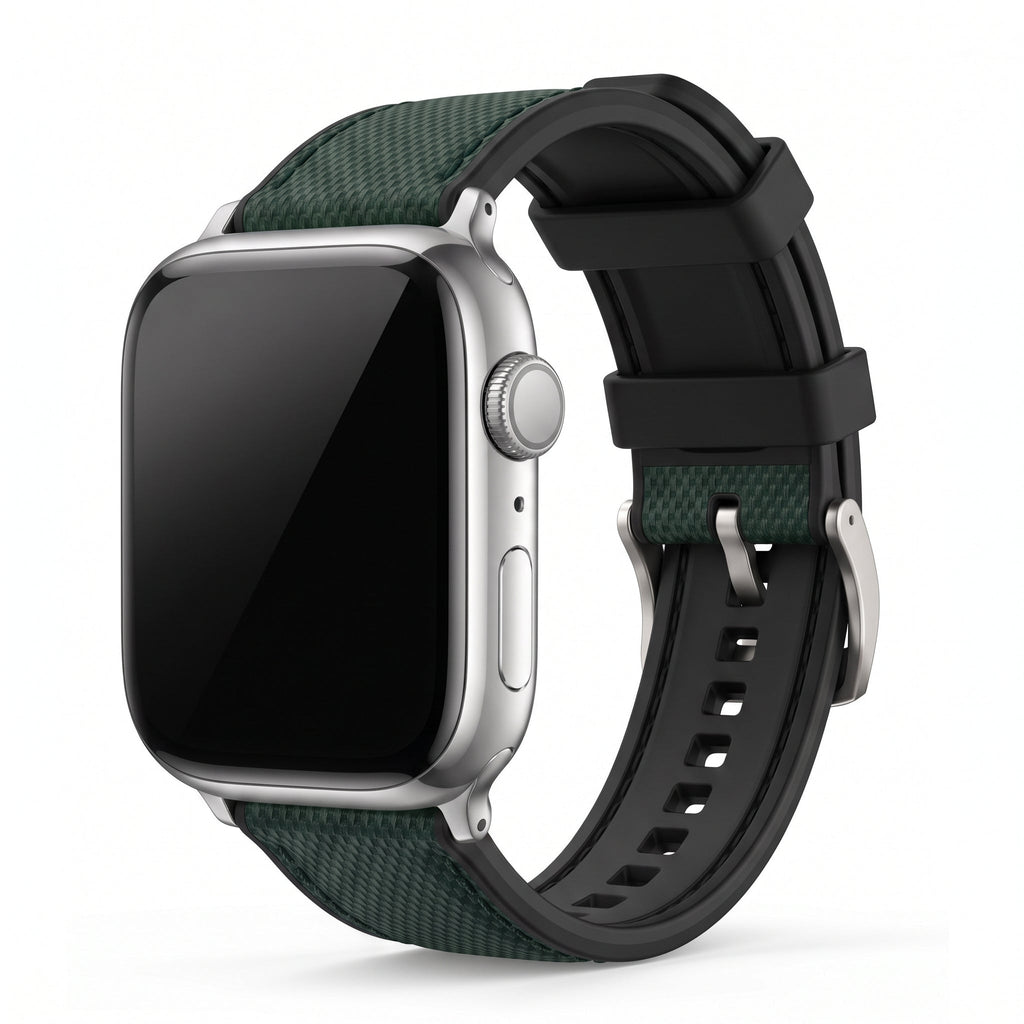 Leather & Rubber Band – For Apple Watch - Green