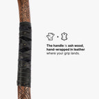 Leviathan Kratos axe with carved handle 34.25"