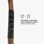 Leviathan Kratos axe with carved handle 34.25"