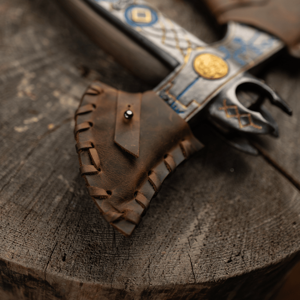 Leviathan Kratos axe with carved handle 34.25"