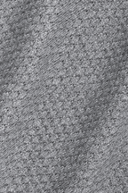 Short Sleeve Sweater Polo Solid // Light Grey