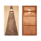 Light Swirl Triangle Silver Series Cornhole Boards