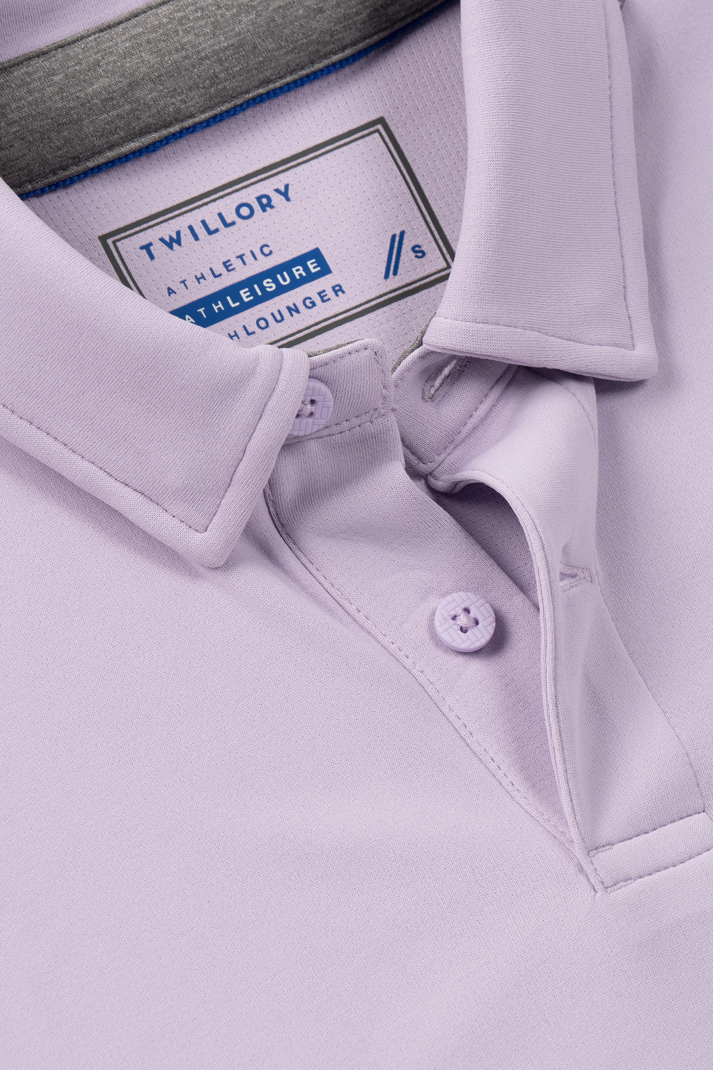 Short Sleeve Polo Solid // Lilac