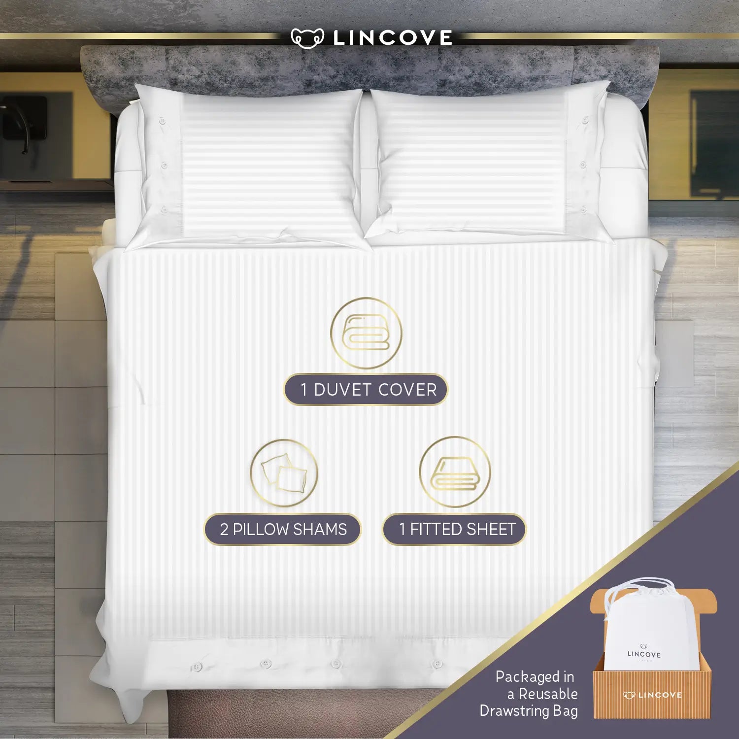 100% Cotton Luxe Duvet Cover Set