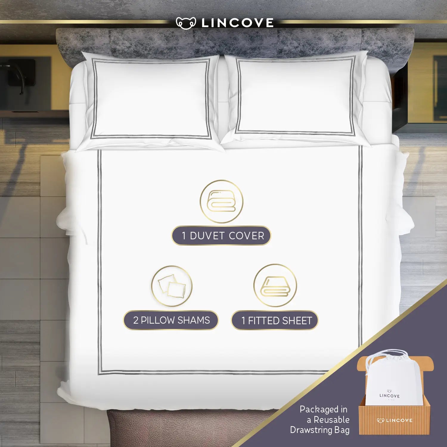 100% Cotton Luxe Duvet Cover Set