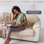 Lincove Fur Striped Pillow Cover - 14"x26"