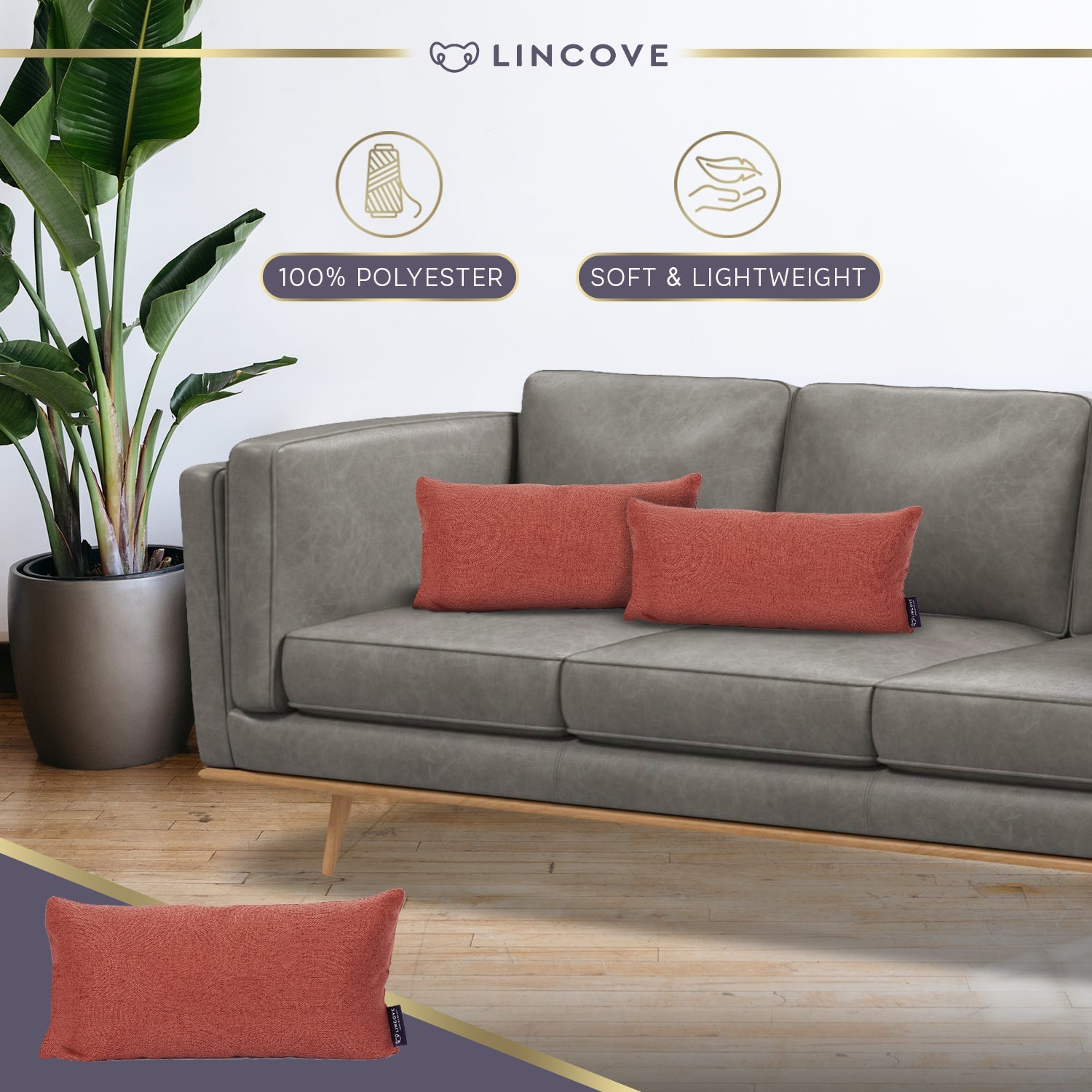 Lincove Swirls Clay Pillow Cover