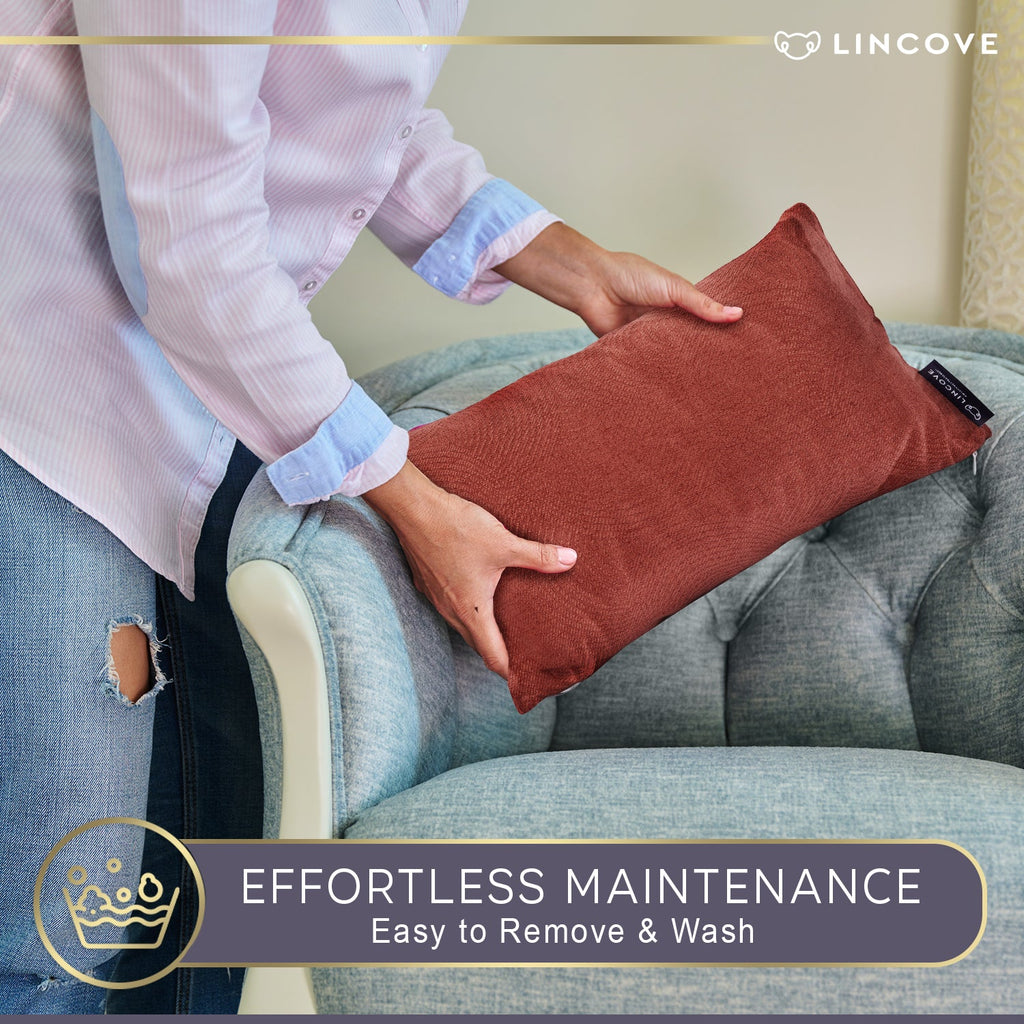 Lincove Swirls Clay Pillow Cover