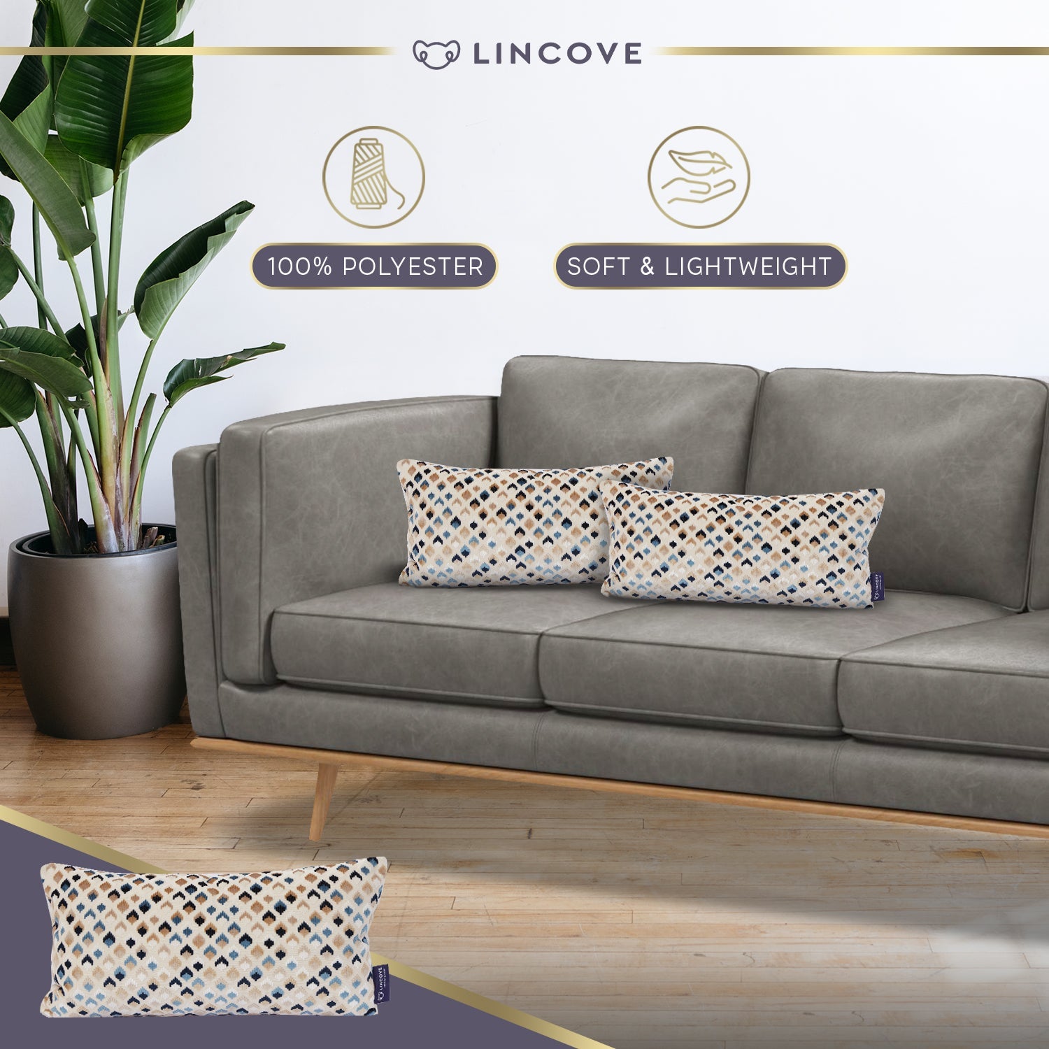 Lincove Woven Dots Pillow Cover