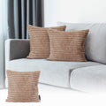 Lincove Fur Striped Pillow Cover -20"x20"