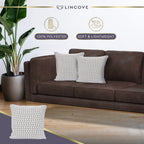 Lincove Avenue White Pillow Cover