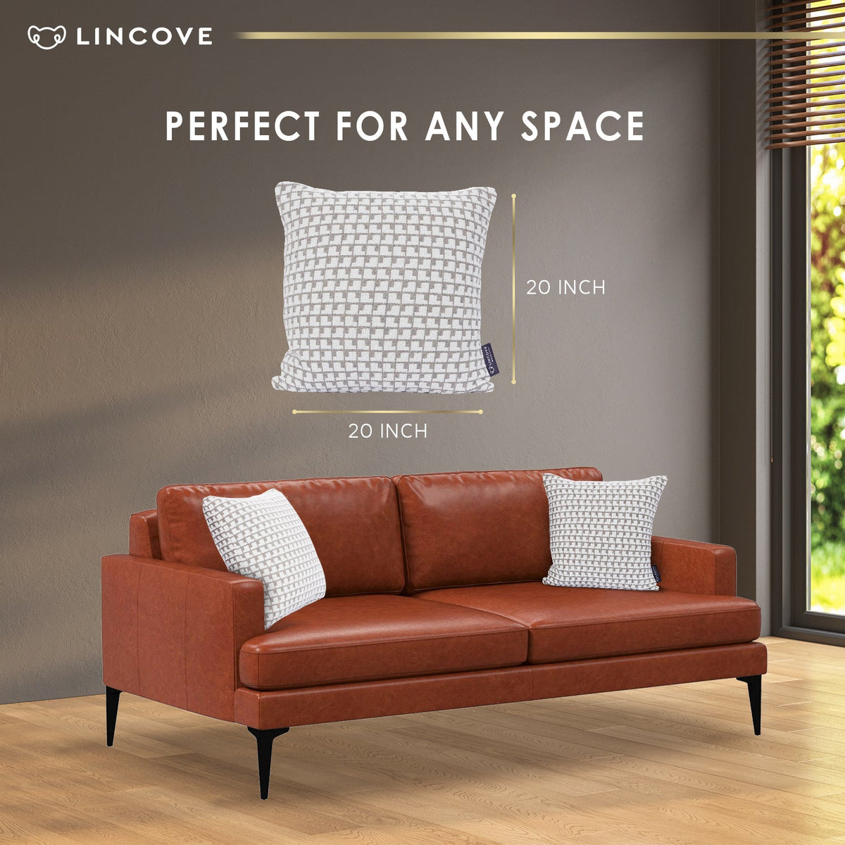 Lincove Avenue White Pillow Cover