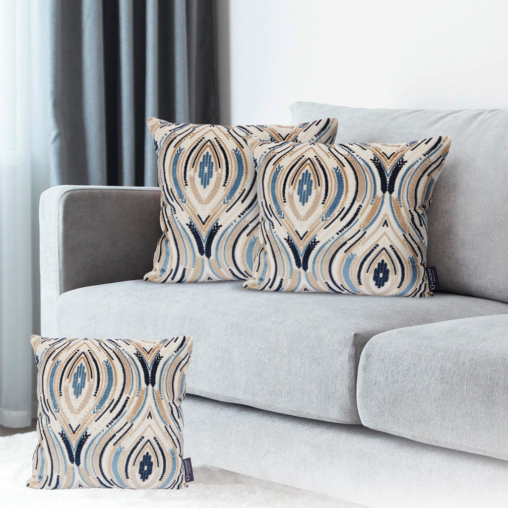 Lincove Woven Waves Pillow Cover