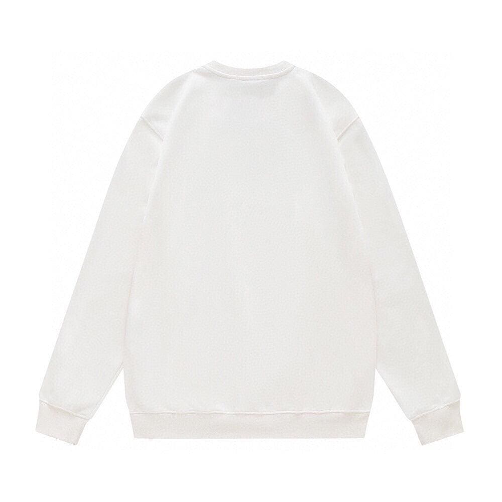 LOEWE L Intarsia Wool Sweater White/Green