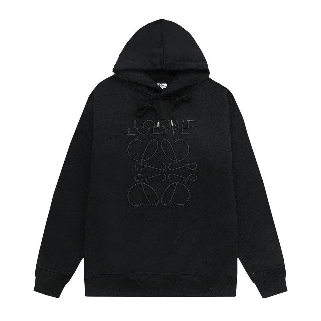 Loewe Relaxed fit hoodie in cotton Black
