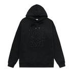 Loewe Relaxed fit hoodie in cotton Black