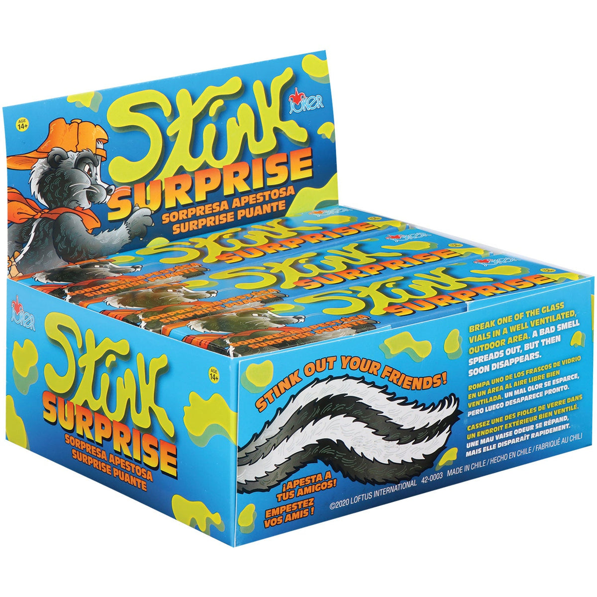 🦨 216 Skunk Glass Stink Bombs 💣 6 Retail Display Cases | Fart Prank Joke Gag💨