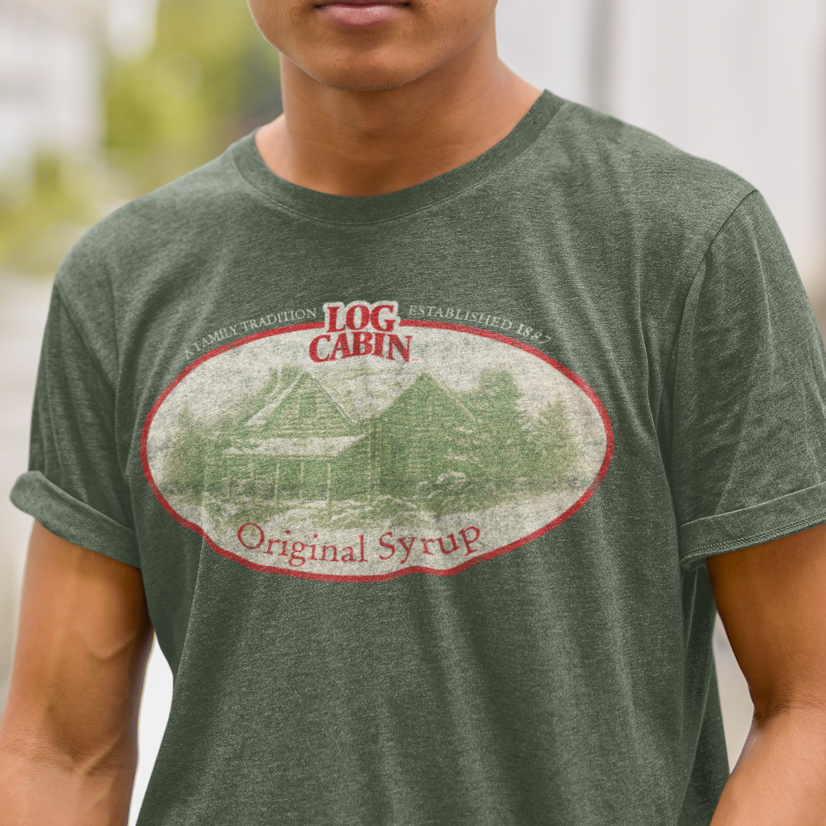 Log Cabin® Original Syrup - A Family Tradition Tee | Officially Licensed