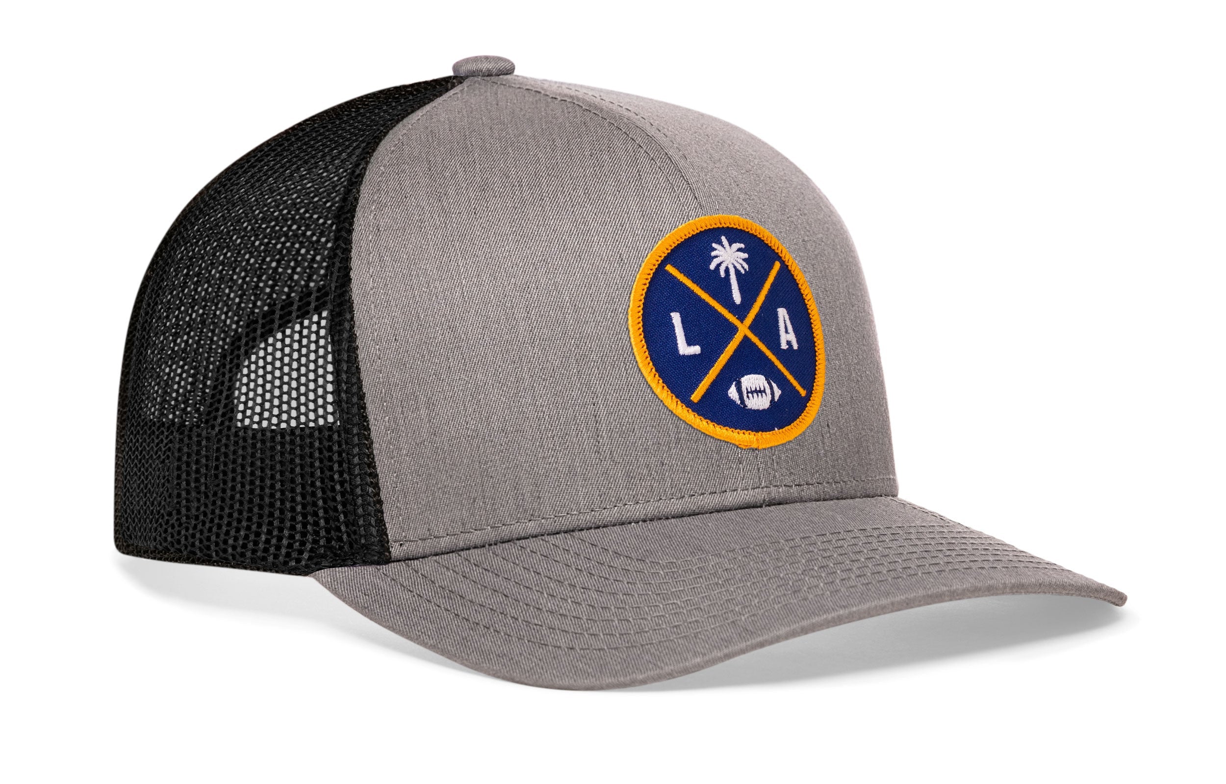 Los Angeles Football Trucker Hat  |  Dark Blue LA X Snapback