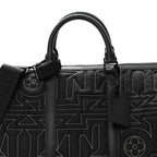 Louis Vuitton Nylon Embroidered Keepall Bandouliere 50 Black