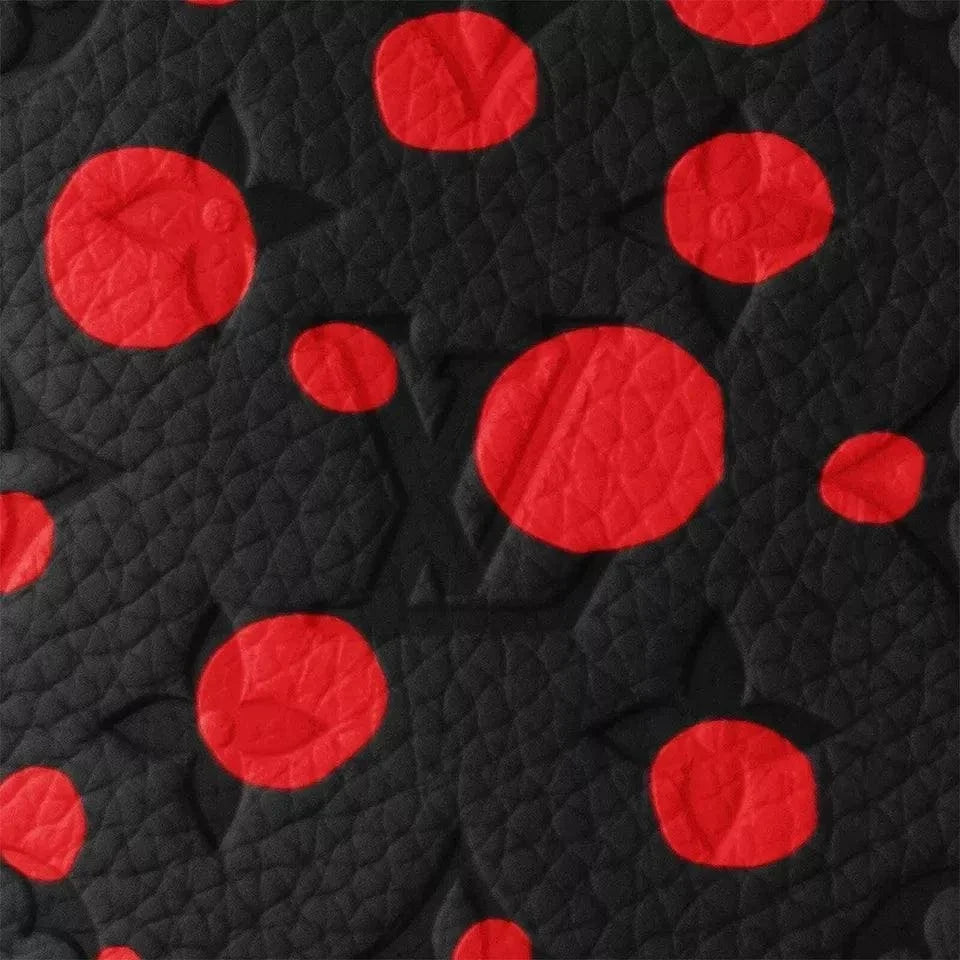 Louis Vuitton X YK Keepall 50 - Kusama Black with Red Spots