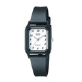 Casio Women's Black Analog Watch White Dial - LQ-142-7B