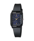 Casio Women's Black Watch with Blue Dial - LQ-142E-2A