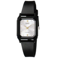 Casio Women's Black Analog Watch White Dial - LQ-142E-7A