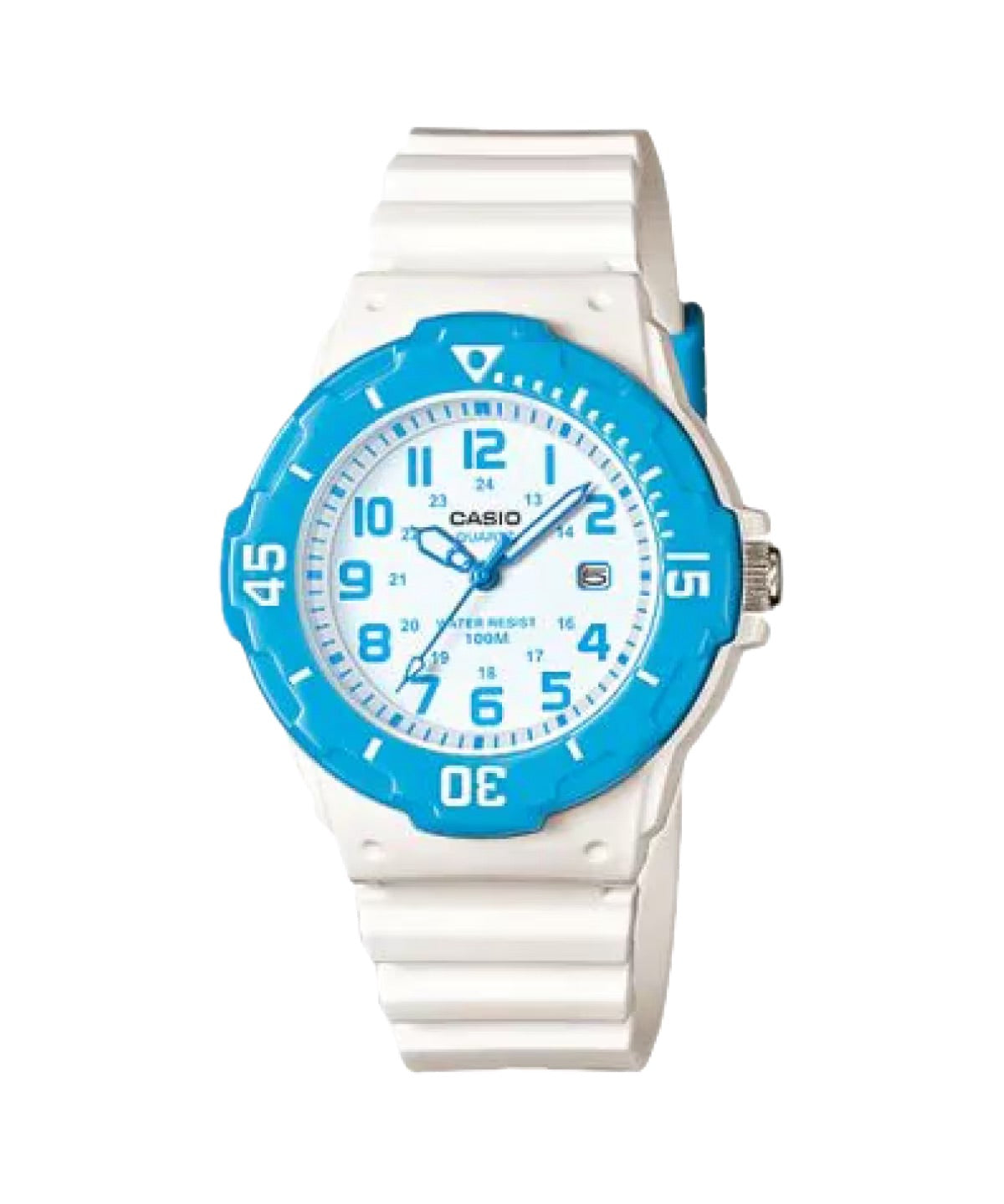 Casio Women's Water-Resistant Analog Watch with Blue Dial - LRW-200H-2BV