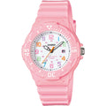 Casio Women's Water-Resistant Analog Watch with Pink Dial - LRW-200H-4B2V