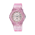 Casio Women's Transparent Pink Water-Resistant Watch - LRW-200HS-4EVCF