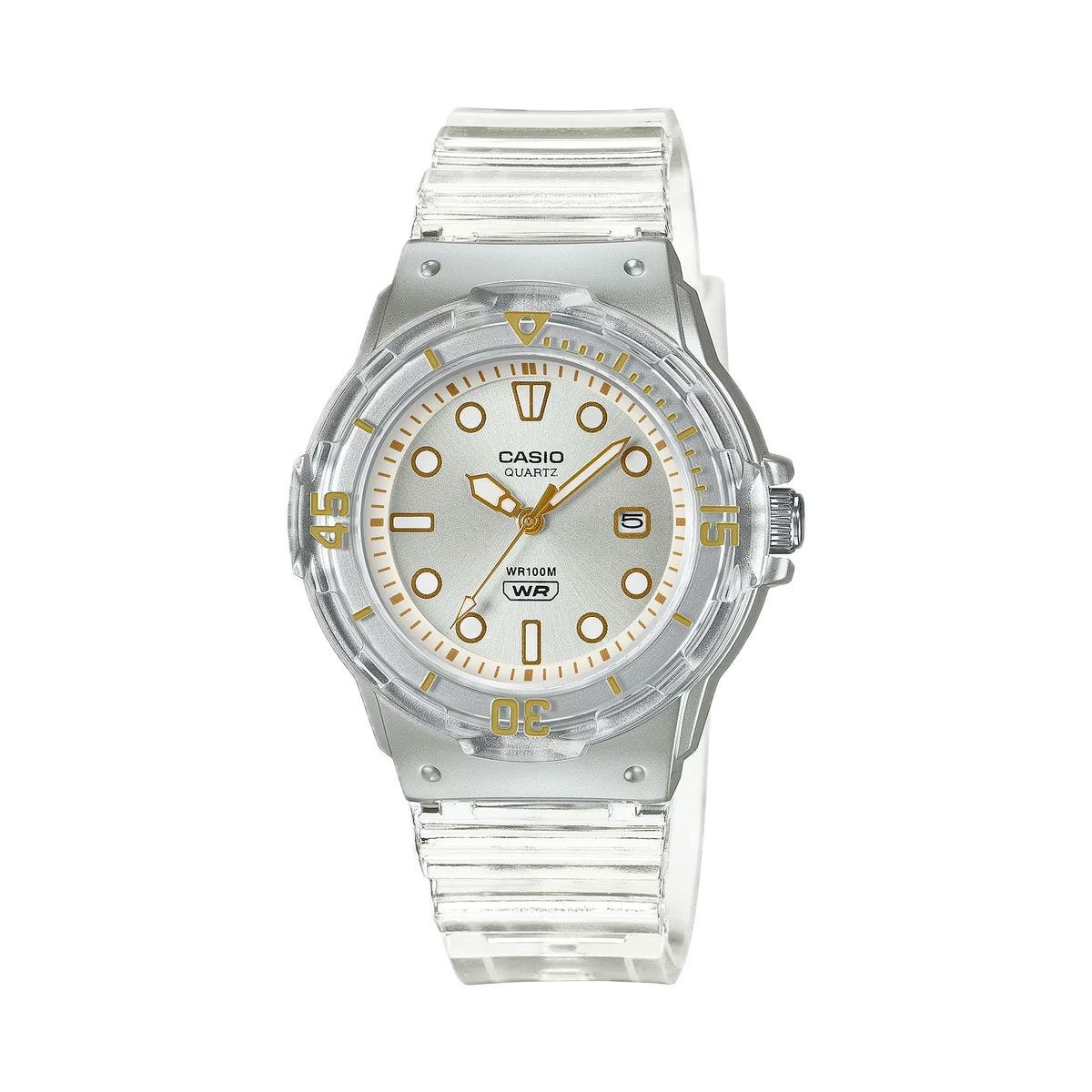 Casio Women's Transparent White Water-Resistant Watch - LRW-200HS-7EVCF