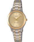 Casio Women's Gold Dial Two-Tone Stainless Steel Watch - LTP-1128G-9A