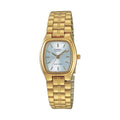 Casio Women’s Gold Analog Watch Silver Dial Steel Bracelet - LTP-1169N-7A