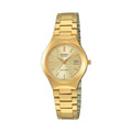 Casio Women's Gold Analog Watch Gold Dial Steel Bracelet - LTP-1170N-9A