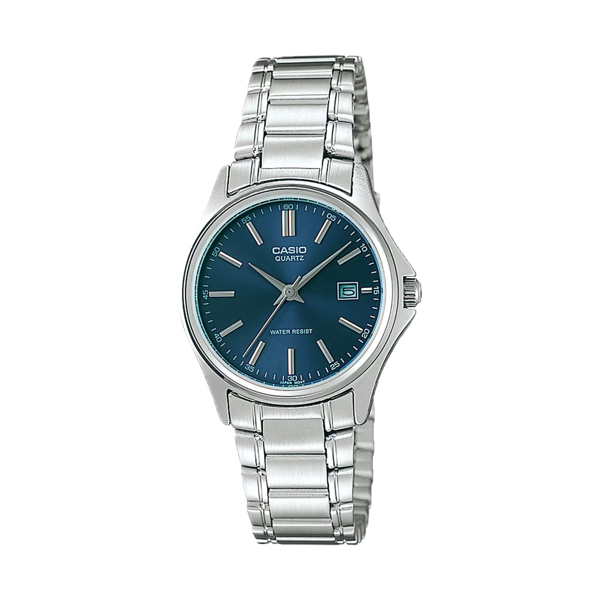 Casio Women's Blue Dial Stainless Steel Bracelet Watch - LTP-1183A-2A