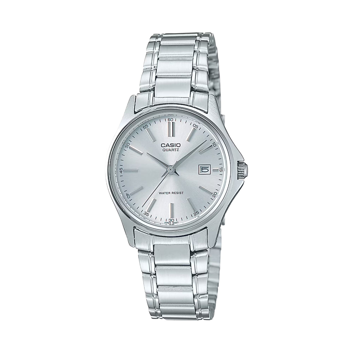 Casio Women's Silver Dial Analog Watch with Stainless Steel Bracelet - LTP-1183A-7A