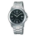 Casio Women's Black Dial Stainless Steel Bracelet Watch - LTP-1215A-1A