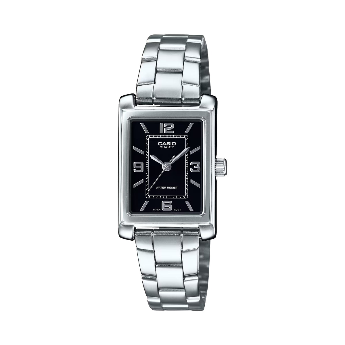 Casio Women’s Black Analog Stainless Steel Bracelet - LTP-1234DD-1ADF