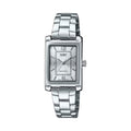 Casio Women's Silver Dial Analog Watch Stainless Steel Bracelet - LTP-1234DD-7ADF